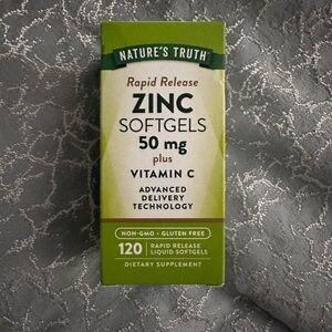 Zinc Softgels with Vitamin C - Green